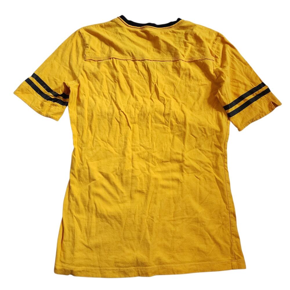 Colosseum Womens Iowa Hawkeyes Graphic Tee Size L Yellow V-Neck Short Sleeve Top - Picture 6 of 9